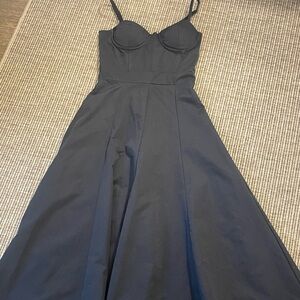 Aqua Classic Navy Midi Dress Size XS